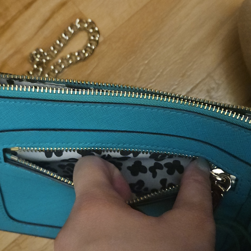 Rebecca Minkoff Aqua/teal Avery Saffiano Leather Crossbody Bag - Picture 4 of 8